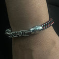 Buy Urban Braided Link Chain Leather Bracelet in Pakistan