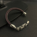 Buy Urban Braided Link Chain Leather Bracelet in Pakistan