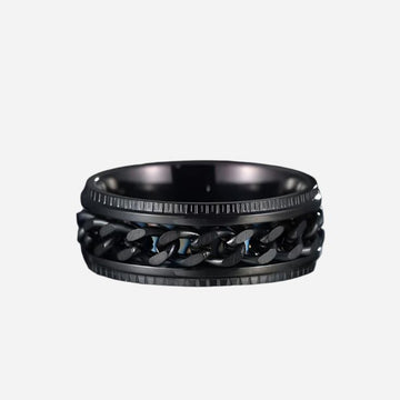 Buy Black Rotating Spinner Ring For Men and Women in Pakistan.