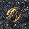 Buy Twisted Cable Wire Ring Gold For Men and Women in Pakistan.