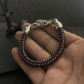 Buy Urban Braided Link Chain Leather Bracelet in Pakistan