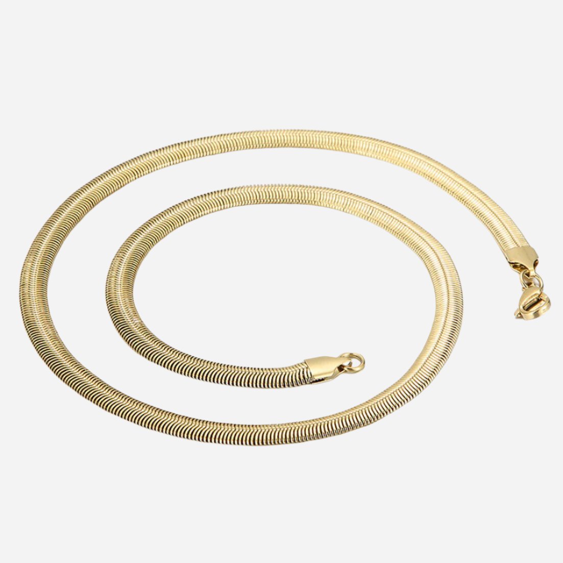 Buy Flat Snake Chain Gold For Men and Women in Pakistan.