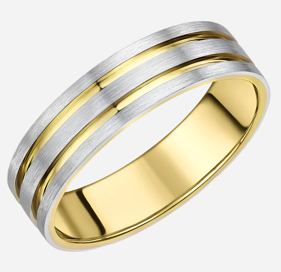 Buy Silver Lining Gold Ring For Men and Women in Pakistan.