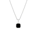 Buy Onyx Pendant Silver Necklace in Pakistan