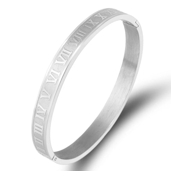 Buy Roman Numerals Bracelet Silver in Pakistan