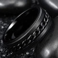 Buy Black Rotating Spinner Ring in Pakistan