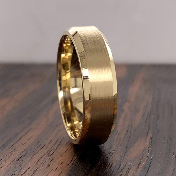 Buy Matte Finish Golden Ring For Men and Women in Pakistan.