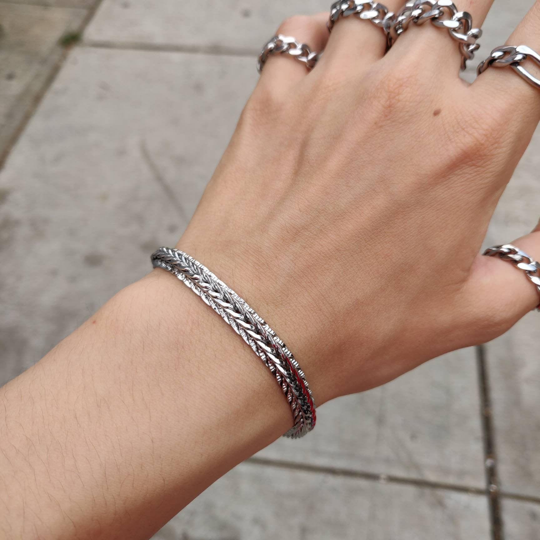 Buy Snake Bracelet Silver For Men and Women in Pakistan.