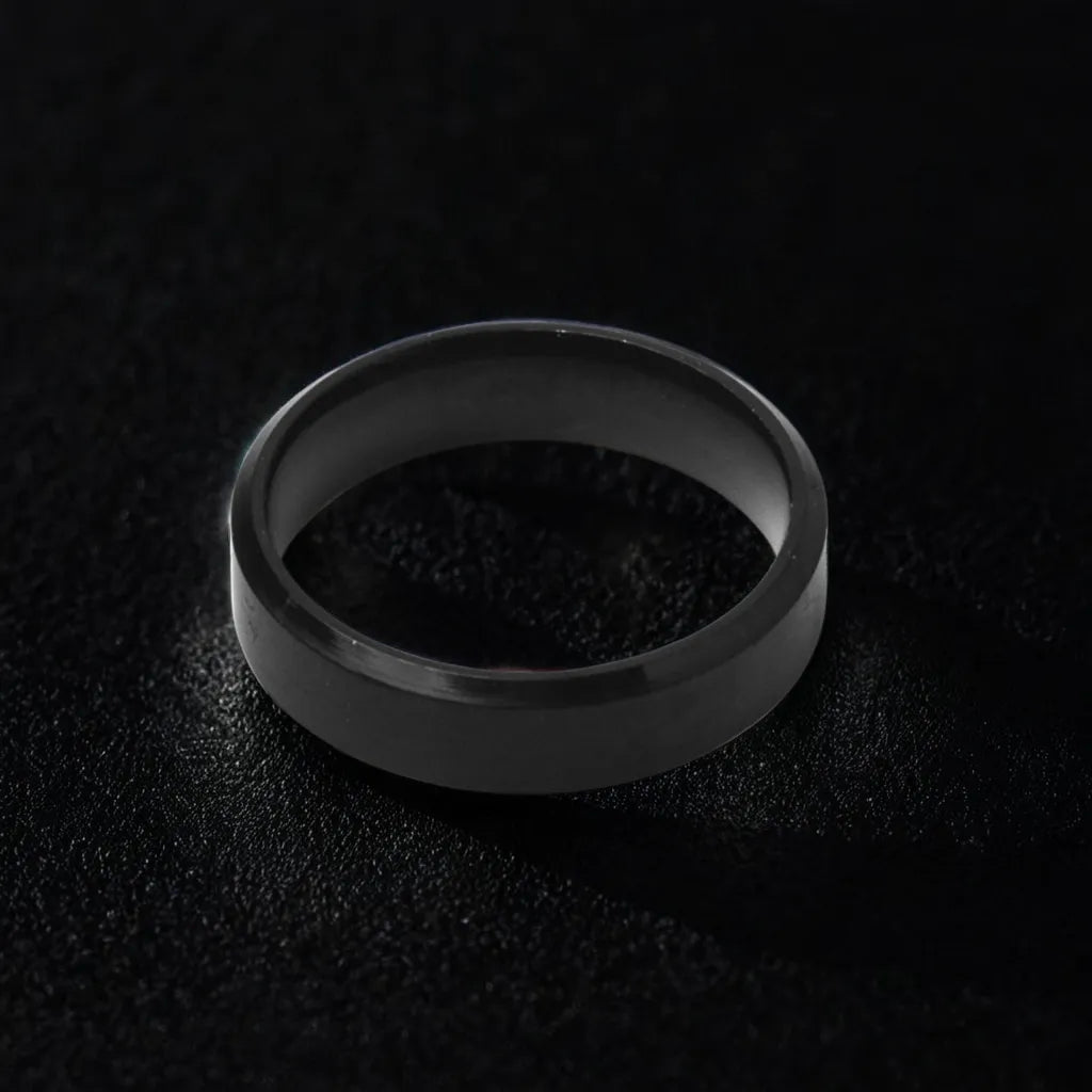 Buy Matte Stroked Black Ring For Men and Women in Pakistan.