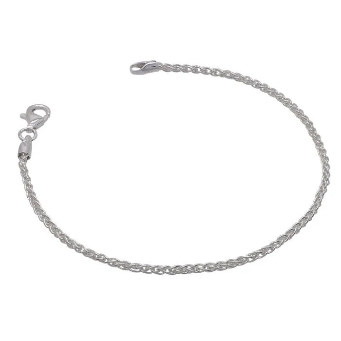 Buy Wheat Link Bracelet Silver in Pakistan