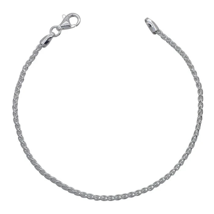 Buy Wheat Link Bracelet Silver in Pakistan